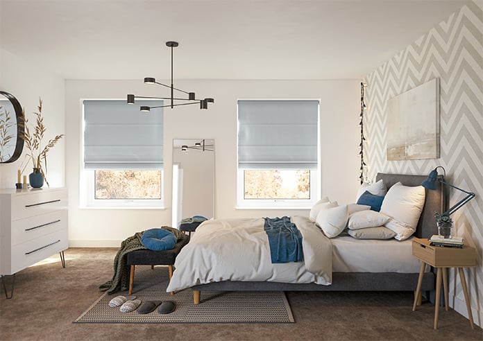 Saltaire, Castle Grey - Motorised Roman Blind - Image 8